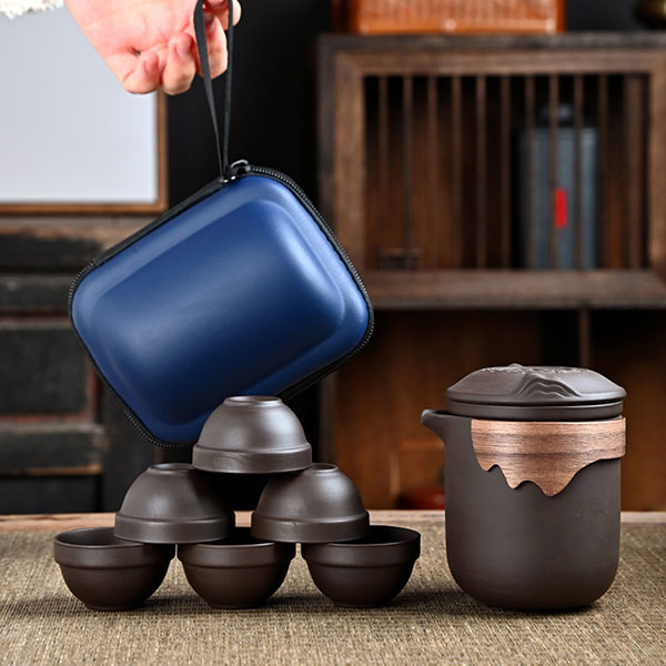 Purple Clay Travel Tea Sets